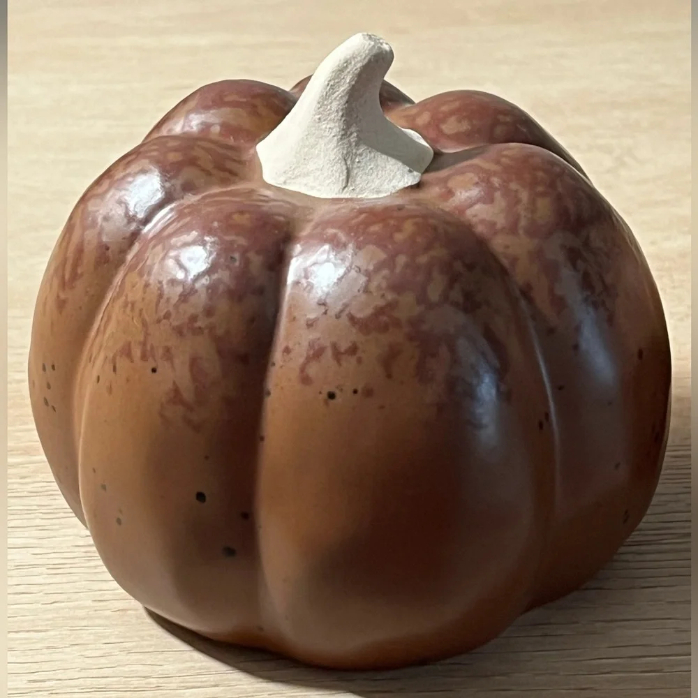 Threshold Ceramic Stoneware Pumpkins Set of 2 Brown